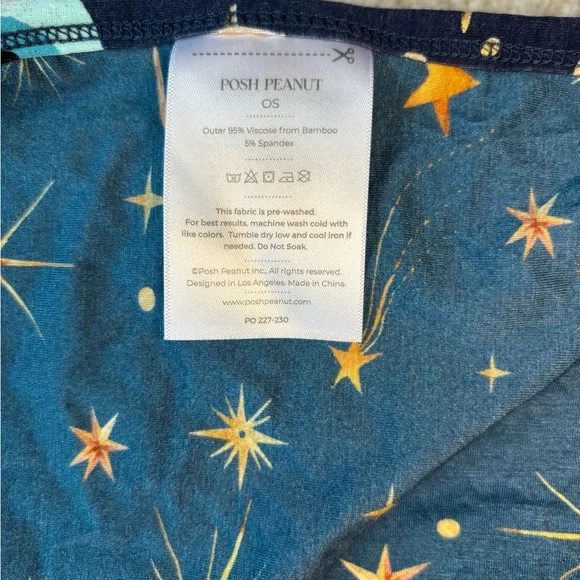 Posh Peanut Fiona Evil Eye Print Reversible Patoo Blanket - 40”x40” - Picture 4 of 7